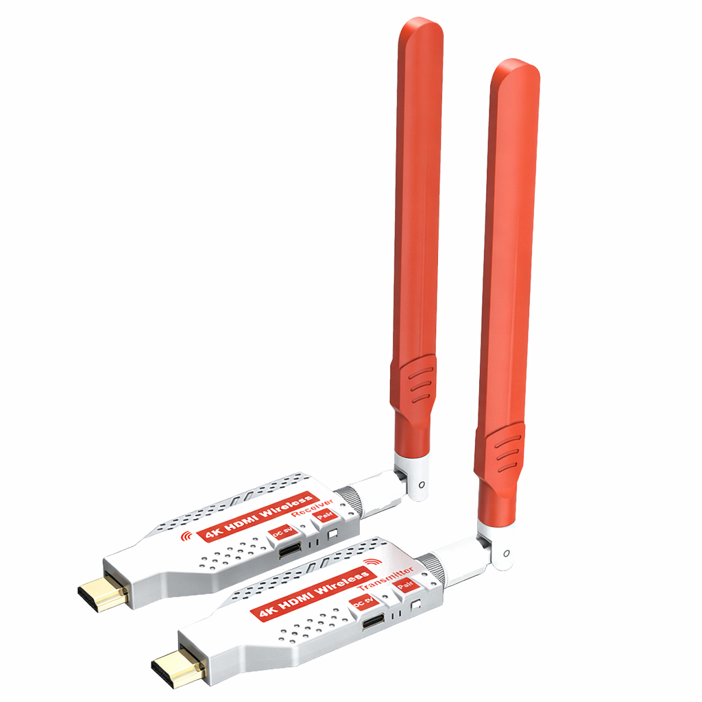 150 mètres – 4K Wireless HDMI – Transmetteur HDMI Sans fil – Rallonge HDMI – Émetteur et récepteur vidéo Sans fil 5Ghz Pour Caméra, TV, Ordinateur, Video Projecteur, Portée : 150m