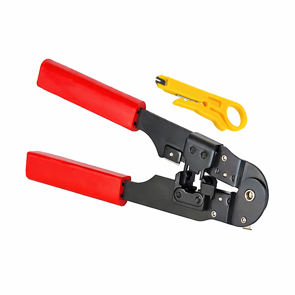 Pince à sertir pour câble réseau RJ45 / RJ12 / RJ11 + pince à dénuder