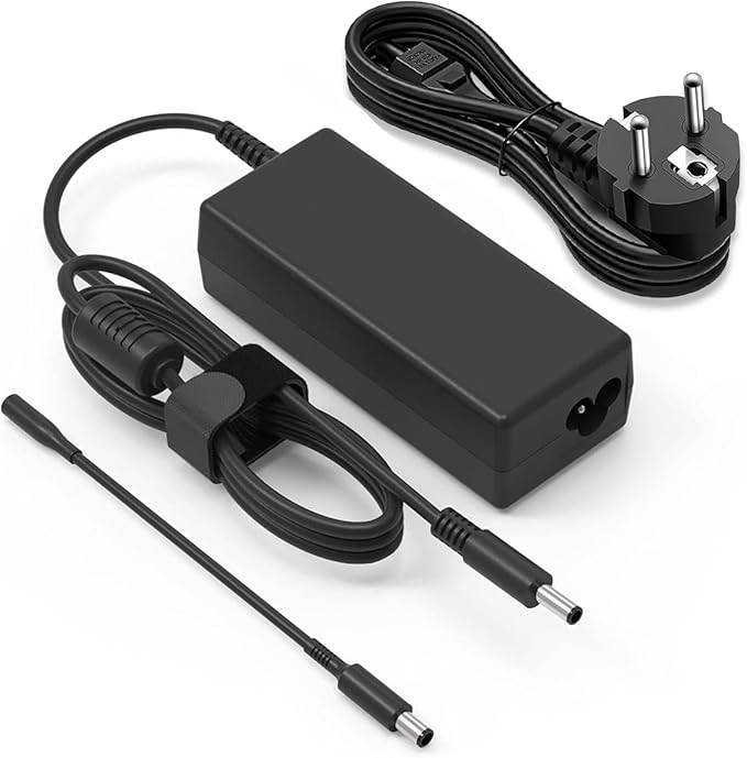 Chargeur DELL 65w 19,5V – Pour Ordinateur portable DELL – Adaptateur secteur + Câble secteur Bout français