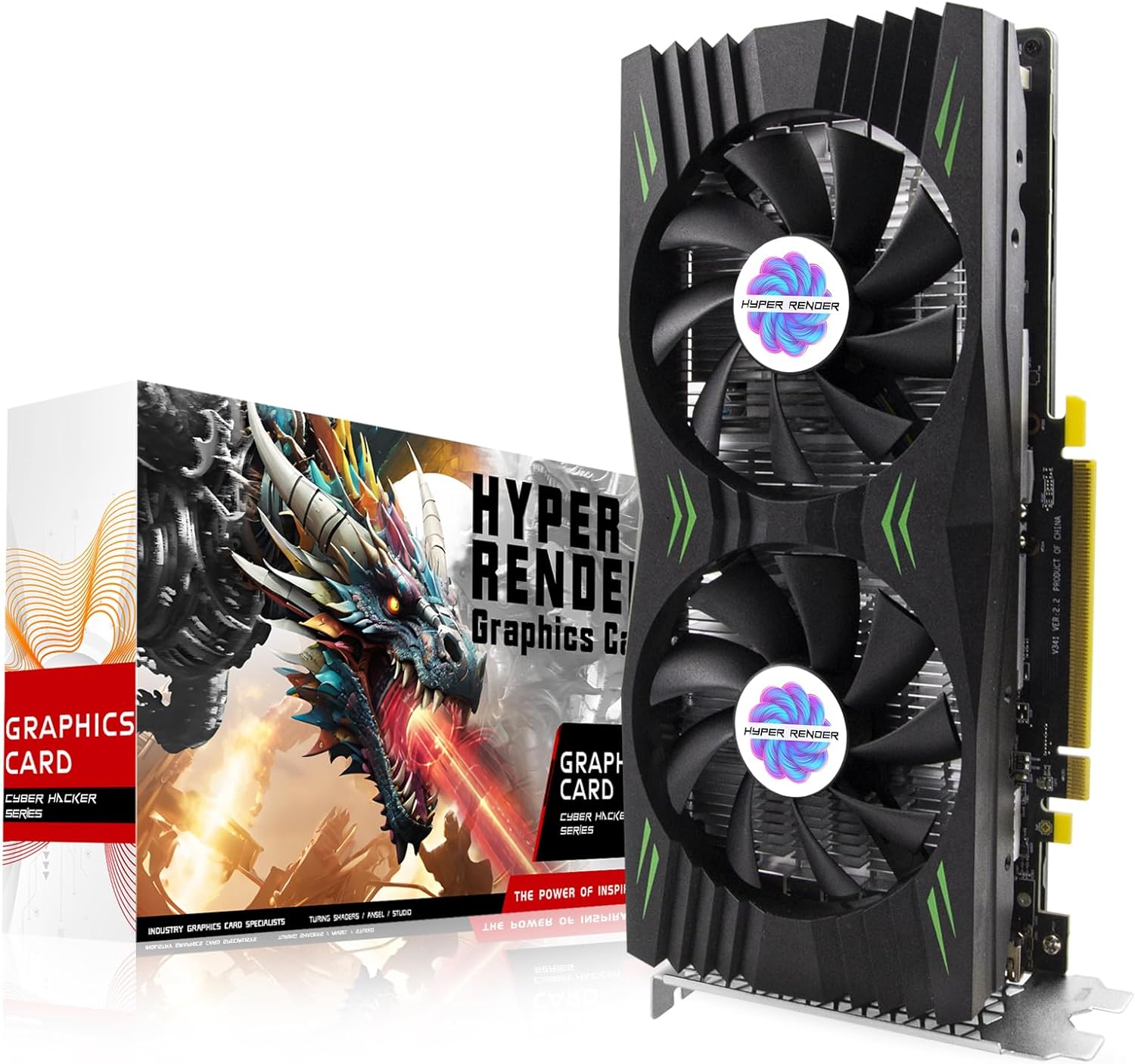 HyperRender RX 580 Graphics Card 8GB 2048SP GDDR5 256 Bit PC Gaming Video Card Computer Graphics