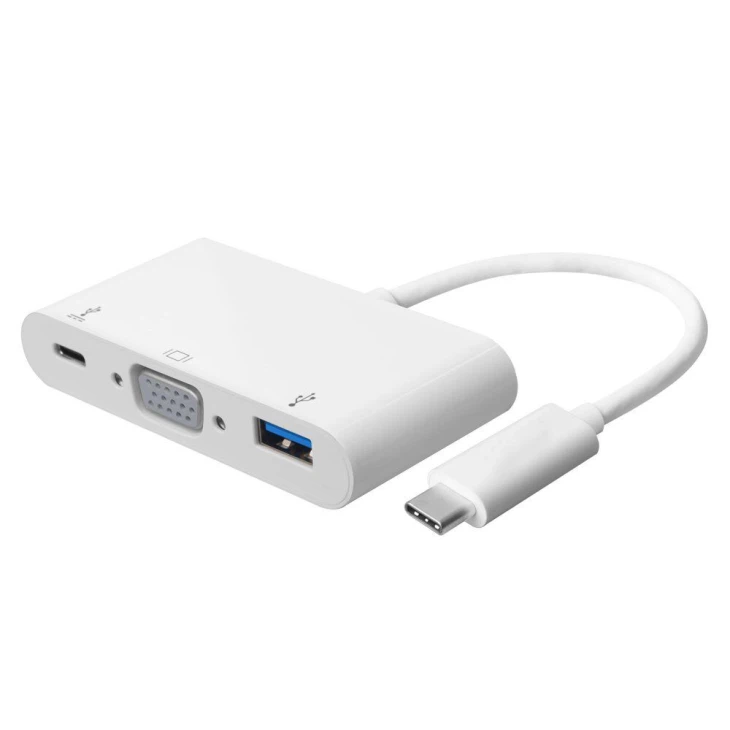 HUB Type-C vers USB-A + VGA + Usb Type-C